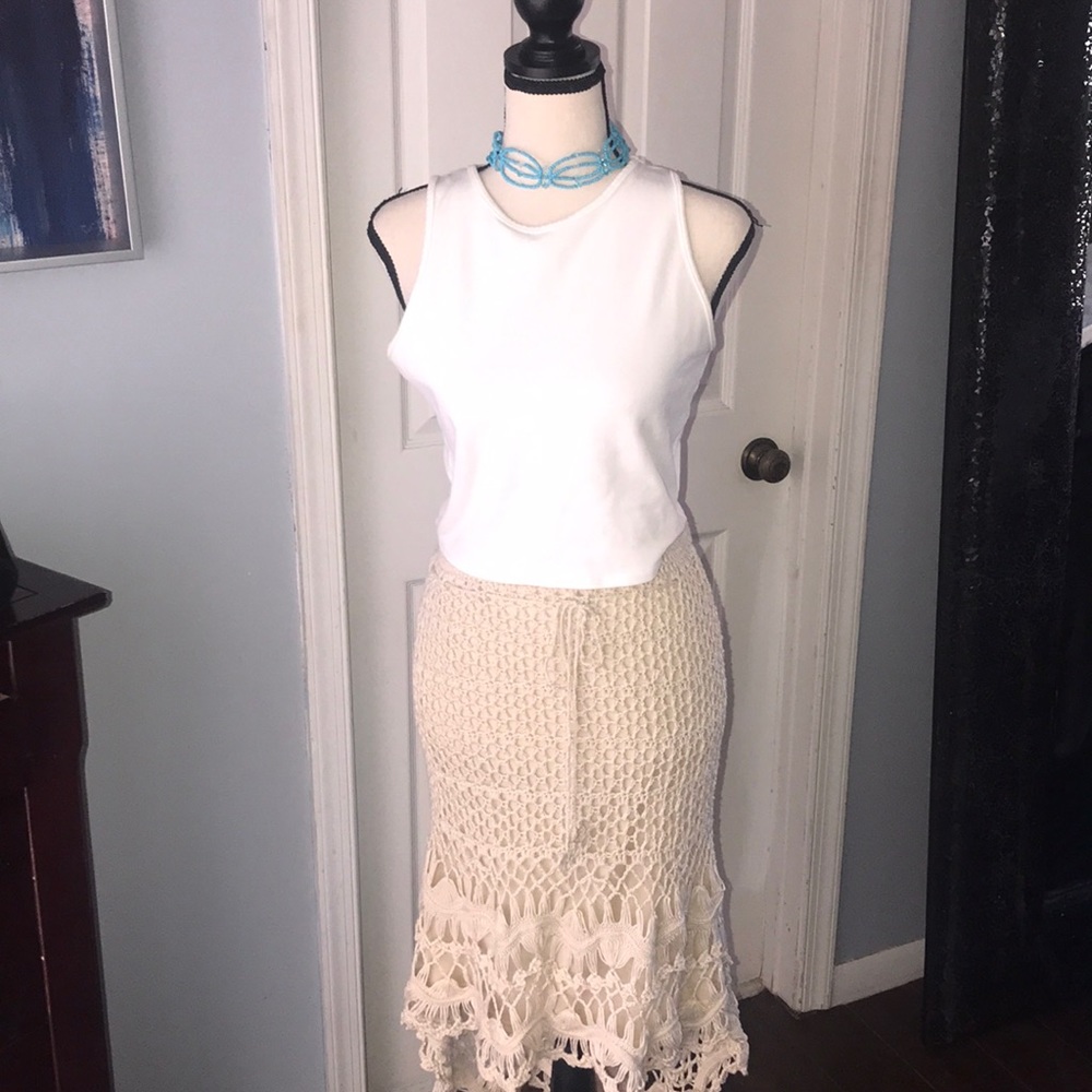 Hi lo Crochet  skirt 🥰